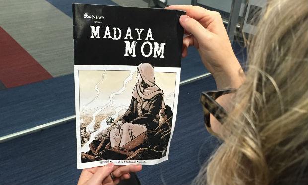 As duas empresas criaram uma história em quadrinhos digital baseada nos relatos anônimos da jovem mãe de cinco filhos. / Foto: Thomas Urbain / AFP