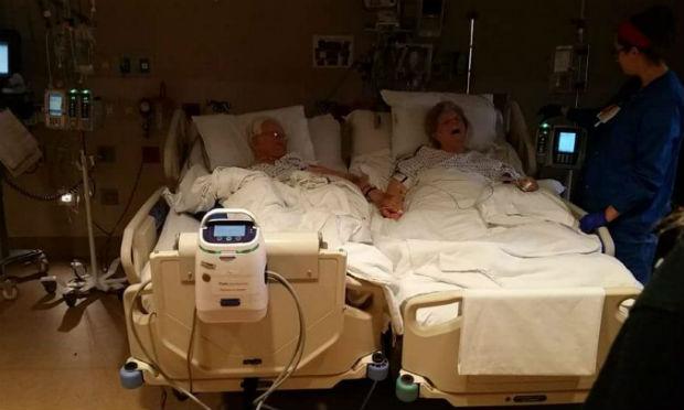 Hospital fez com que casal pudesse ficar junto / Foto: reprodução/Washington Post/ cortesia de Sheryl Winstead