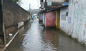 Rua Ribeiro Pessoa, no bairro da Caxangá