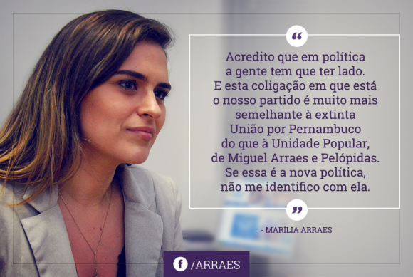 No Facebook, a vereadora dá sinais da mudança de postura que pode assumir nas eleições 2014. 