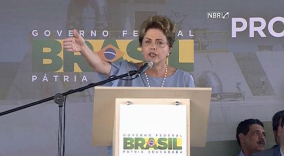 Dilma anuncia que não vai apertar os cintos nos programas sociais. Foto: reprodução NBR.