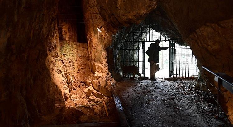 Cavernas de Goyet. AFP PHOTO / EMMANUEL DUNAND