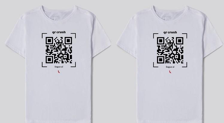 'QR Crush': marca de roupa cria camiseta de carnaval que revela o seu perfil do Instagram