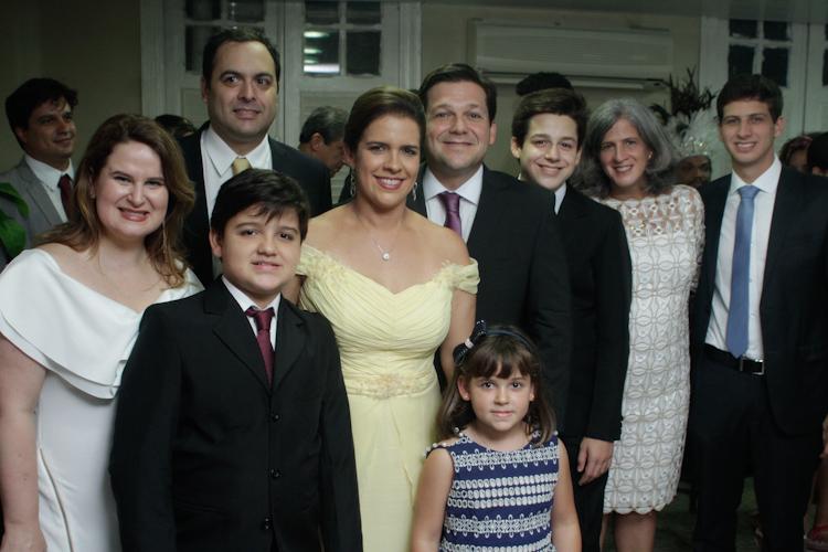 Ana Luiza e Paulo Câmara, com Geraldo Julio e Cristina Mello mais os filhos Eduardo, Rodrigo e Mariana; renata Campos