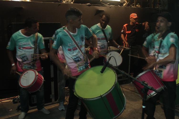 A bateria da escola de Samba do Preto Velho 
