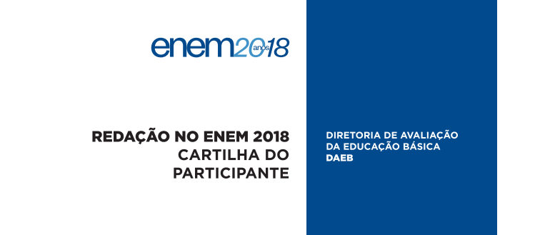 Inep divulga a Cartilha do Participante para o Enem 2018