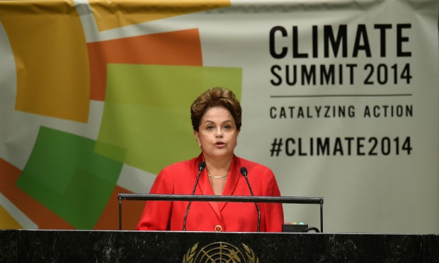 Nesta quarta-feira (24), Dilma ará o discurso de abertura da 69ª Assembleia Geral da ONU. / Foto: Timothy A. Clary / AFP