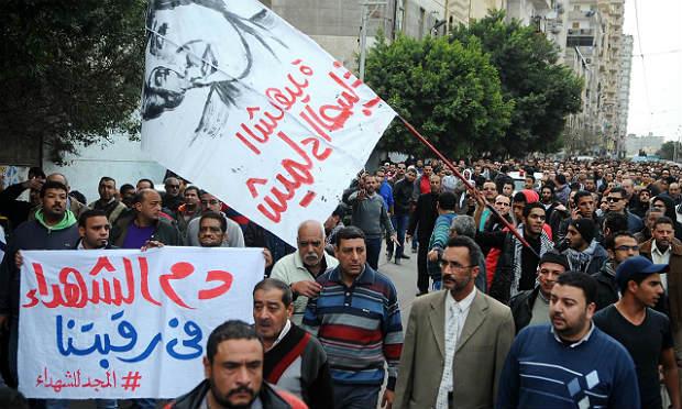 Partidários do ex-presidente islamita Mohamed Mursi convocaram protestos contra o regime do atual presidente e ex-chefe do Exército, Abdel Fattah al-Sissi / Foto: AFP