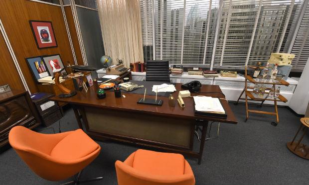 O famoso escritório de Don Draper, personagem central de Mad Men / Foto: