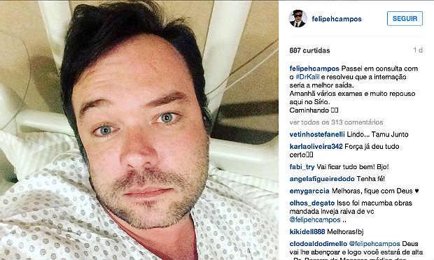 Felipeh relaciona sua passagem pelo Recife à sua infecção por zika vírus e paralisia facial / Foto: reprodução/ Instagram