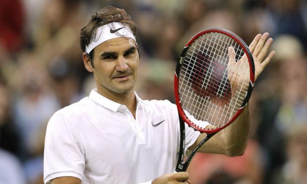 Roger Federer deu mais uma demonstração de sua enorme popularidade ao ser eleito o tenista favorito do fãs pelo 14º ano seguido. / Foto: AFP.