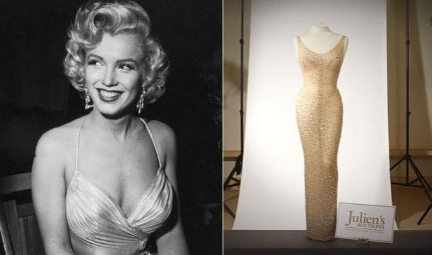Marilyn Monroe usou o vestido leiloado ao cantar no aniversário do então presidente americano John F. Kennedy / Foto: Reprodução