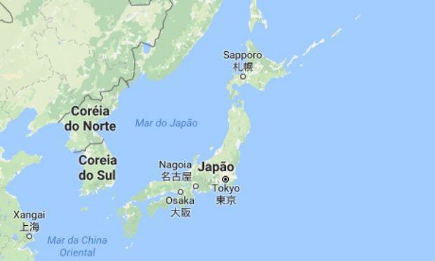 O terremoto foi de 7,3 graus de magnitude sacudiu o nordeste do Japão. / Foto: Google Maps