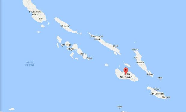 Por enquanto não foi emitido um alerta de tsunami nas Ilhas Salomão, anunciou o Serviço Geológico dos Estados Unidos (USGS). / Foto: Google Maps