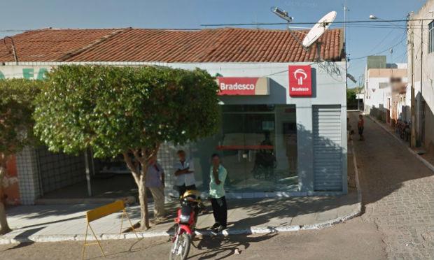 Agência do Bradesco foi explodida por bandidos / Foto: reprodução/Google Maps