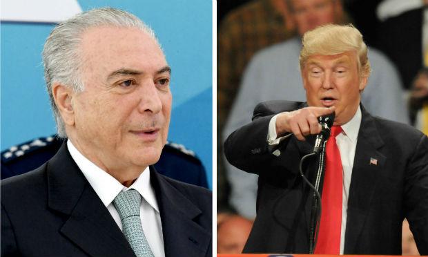 Temer ligou para Trump, com quem manteve uma conversa "bastante amistosa e positiva", indicou a secretaria de Comunicação da  Presidência da República em Brasília. / Foto: AFP