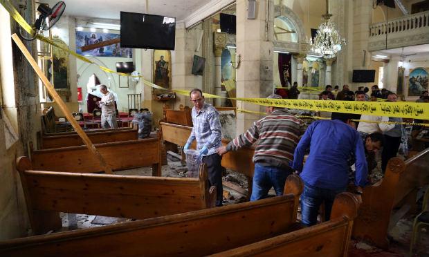 Na igreja da Alexandria (norte), 17 pessoas morreram e 48 ficaram feridas / Foto: AFP