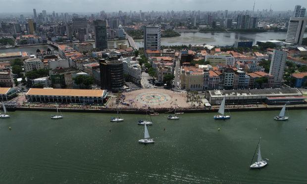 Vista aérea do Recife Antigo / Foto: Arquivo/JC Imagem