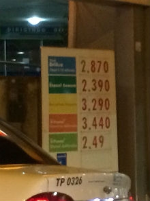 Preço do etanol varia, mas fica em média R$ 2,39