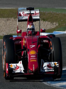 Imagem da Ferrari de Kimi Raikkonen